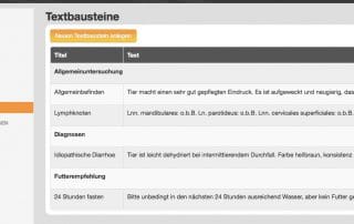 Benutzerfreundlichkeit inBehandlung Tierarztsoftware