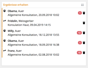 Automatisches Einspielen vorliegender Ergebnisse direkt in die Patientenkartei, Tierarztsoftware inBehandlung Automatisches Einspielen vorliegender Ergebnisse direkt in die Patientenkartei, Tierarztsoftware inBehandlung