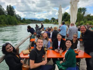 inBehandlung Betriebsausflug auf dem Lech